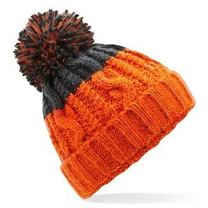 Beechfield Unisex Adult Apres Beanie / Orange/Dark Graphite